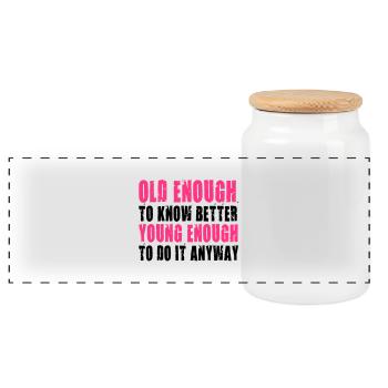 Best Birthday Shirt - Funny Quote - Panorama Keksdose mit Holzdeckel - Weiß - Vorne