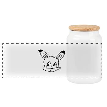 Renard Renard roux Animal sauvage Intelligent Habitants de la forêt - Boîte à biscuits avec couvercle en bois - blanc - Devant