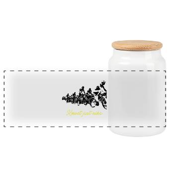Kmoet just nothing, Dialecte anversois Chemises - Boîte à biscuits avec couvercle en bois - blanc - Devant