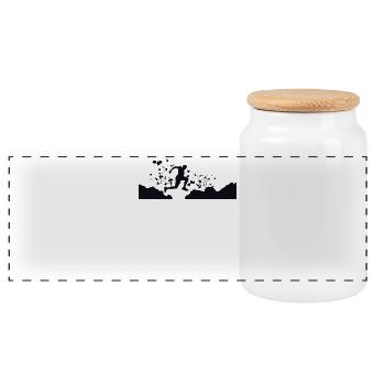 Trail Runner Cross Trail Mountain Runner - Boîte à biscuits avec couvercle en bois - blanc - Devant