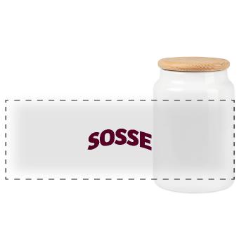 Sosse Forever - Panoramic Cookie Jar with Wooden Lid - white - Front