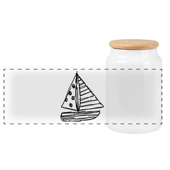 VACANCES. BONNES VACANCES. MAÎTRESSE. MAÎTRE. PROF - Boîte à biscuits avec couvercle en bois - blanc - Devant