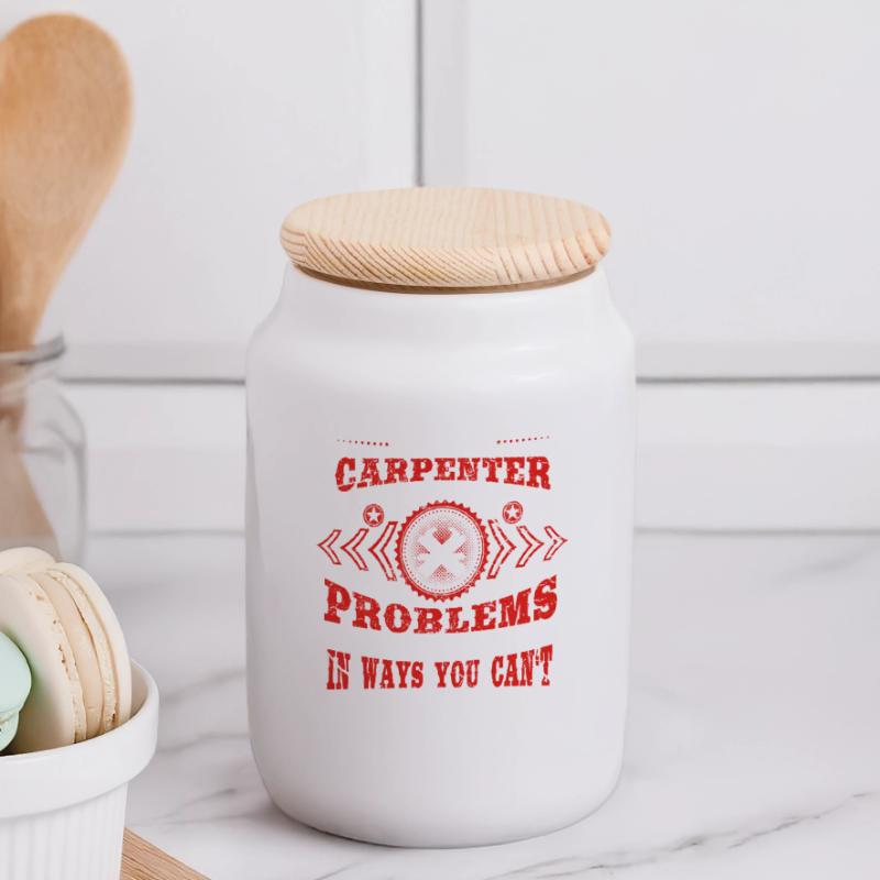 gift solve problems know CARPENTER Panorama Keksdose mit Holzdeckel