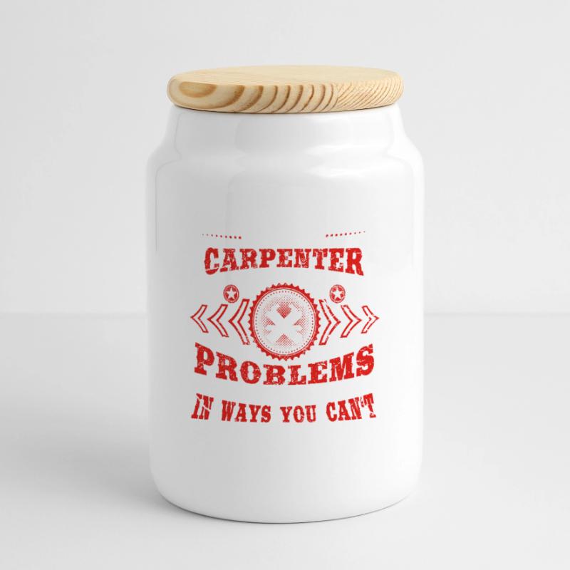 gift solve problems know CARPENTER Panorama Keksdose mit Holzdeckel