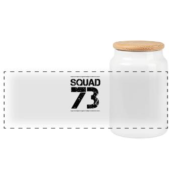 Team Club Squad paintball crew jga malle 73 - Boîte à biscuits avec couvercle en bois - blanc - Devant