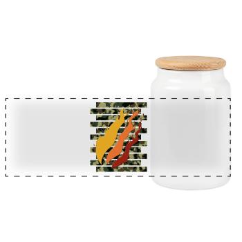 Fire Nation - Panoramic Cookie Jar with Wooden Lid - white - Front