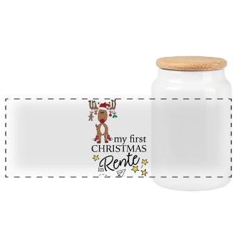 Dictons amusants pour les retraités - Boîte à biscuits avec couvercle en bois - blanc - Devant