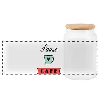 anniversaire. anniversaire décennie. humour. drôle - Boîte à biscuits avec couvercle en bois - blanc - Devant