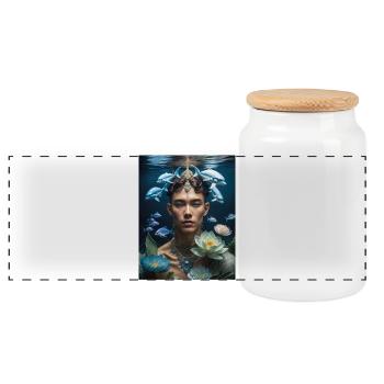 Lord of the Ocean - Panorama Keksdose mit Holzdeckel - Weiß - Vorne