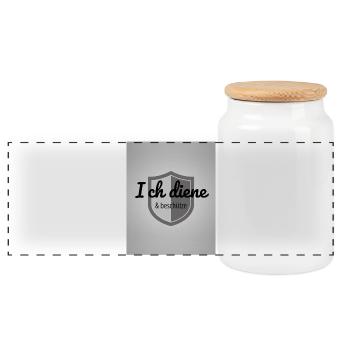 Ich_diene_20250916_182247_0000 - Panoramic Cookie Jar with Wooden Lid - white - Front