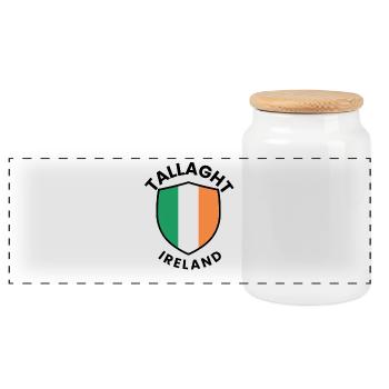 Bouclier irlandais de Tallaght - Boîte à biscuits avec couvercle en bois - blanc - Devant