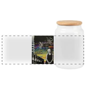 Le Meilleur des mondes - Boîte à biscuits avec couvercle en bois - blanc - Devant