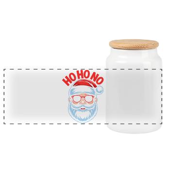 Ho Ho No Design - Panorama Keksdose mit Holzdeckel - Weiß - Vorne