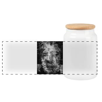 Dark Matter - Panorama Keksdose mit Holzdeckel - Weiß - Vorne
