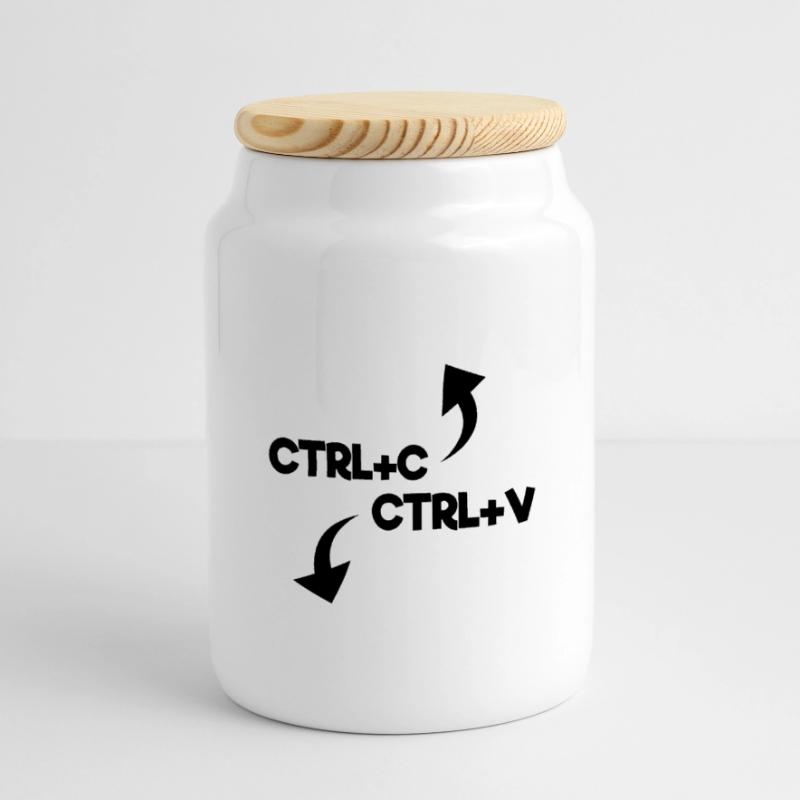 ctrl c ctrl v Panorama Keksdose mit Holzdeckel
