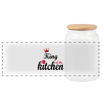 cuire à feu - Boîte à biscuits avec couvercle en bois - blanc - Devant