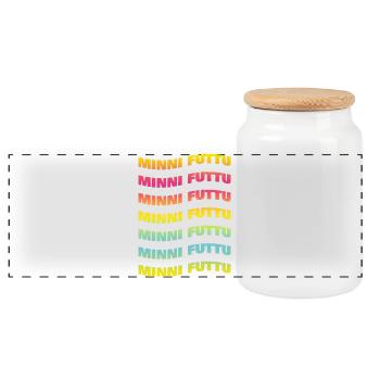 minnie futtu t-shirt Sicily t-shirt - Panoramic Cookie Jar with Wooden Lid - white - Front