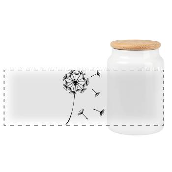 Pusti Pu - Original par heavenlygoods - Boîte à biscuits avec couvercle en bois - blanc - Devant