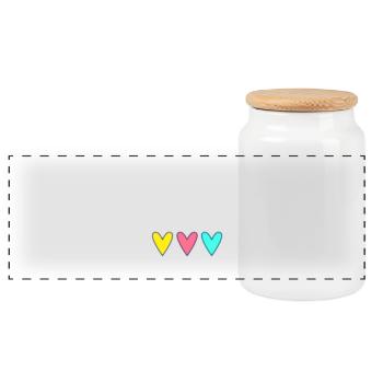 BONNE FÊTE MAMAN. MAMAN. FÊTE DES MÈRES. JE T'AIME - Boîte à biscuits avec couvercle en bois - blanc - Devant