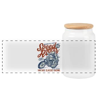 Speed Racer 2 2 - Panorama Keksdose mit Holzdeckel - Weiß - Vorne