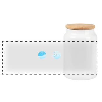 Birdwatching - Birdwatching - Birds - Birding - Panoramic Cookie Jar with Wooden Lid - white - Front