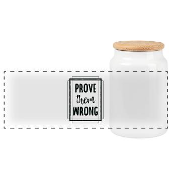 Impressionnant leur prouver T-shirt mauvais - Boîte à biscuits avec couvercle en bois - blanc - Devant