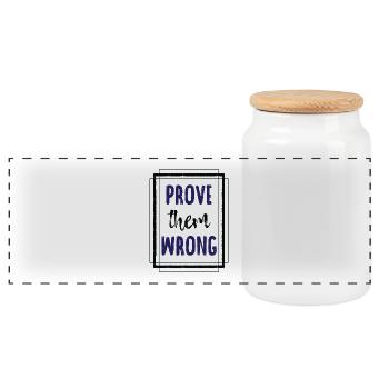 Impressionnant leur prouver T-shirt mauvais - Boîte à biscuits avec couvercle en bois - blanc - Devant