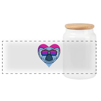 Bisexuell Koala Geschenk - Panorama Keksdose mit Holzdeckel - Weiß - Vorne