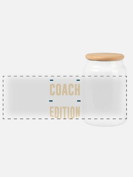 Édition limitée en autocar - Boîte à biscuits avec couvercle en bois - blanc