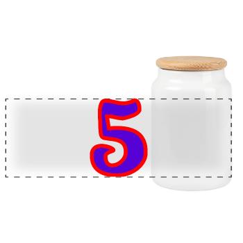 ANNIVERSAIRE. HAPPY BIRTHDAY. JOYEUX ANNIVERSAIRE. - Boîte à biscuits avec couvercle en bois - blanc - Devant