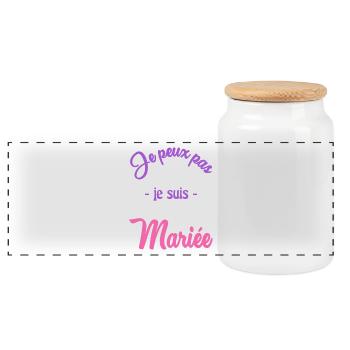 FUTURE MARIEE. EVJF. MARIEE - Boîte à biscuits avec couvercle en bois - blanc - Devant