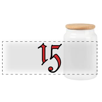HAPPY BIRTHDAY. JOYEUX ANNIVERSAIRE. ANNIVERSAIRE. - Boîte à biscuits avec couvercle en bois - blanc - Devant