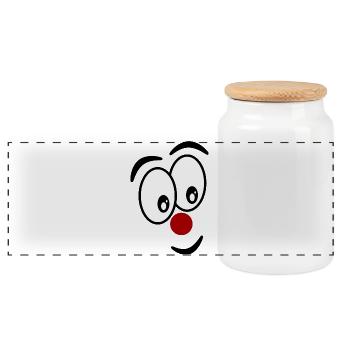 HUMOR. QUOTATION. MESSAGE. RETIREMENT. ANNIVERSARY. - Panoramic Cookie Jar with Wooden Lid - white - Front