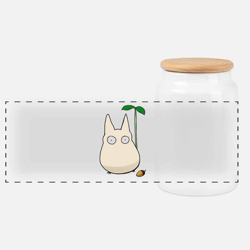 Ein gutes Sprite. - Panorama Keksdose mit Holzdeckel - Weiß