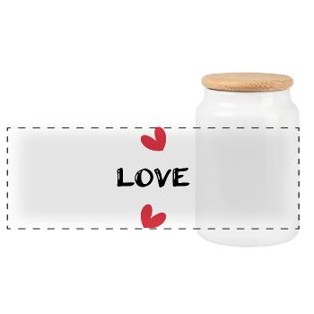 NOËL. ANNEE. ANNIVERSAIRE. RETRAITE. FÊTE. COEUR. - Boîte à biscuits avec couvercle en bois - blanc - Devant