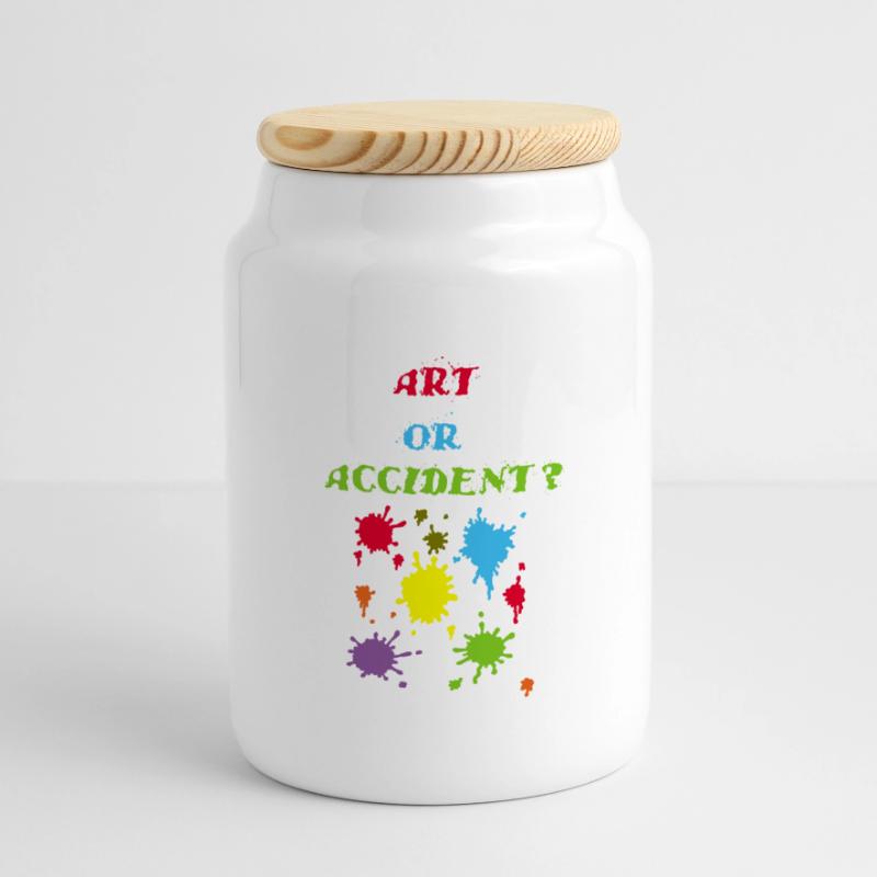 Kunst oder Unfall? Panorama Keksdose mit Holzdeckel