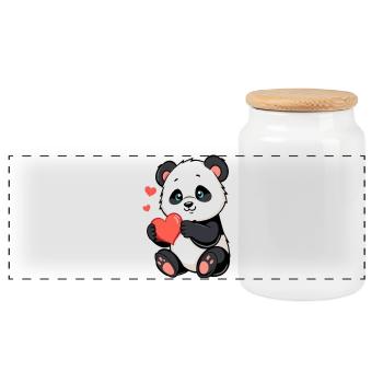 Cadeau pour la fête des mères Cadeau pour maman - Boîte à biscuits avec couvercle en bois - blanc - Devant