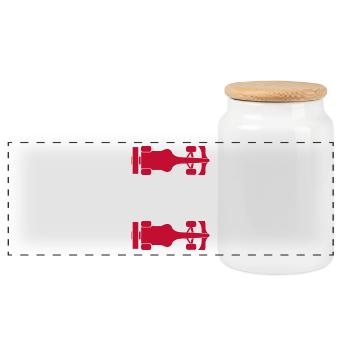 Formule Austria Formel Racing Österreich - Boîte à biscuits avec couvercle en bois - blanc - Devant