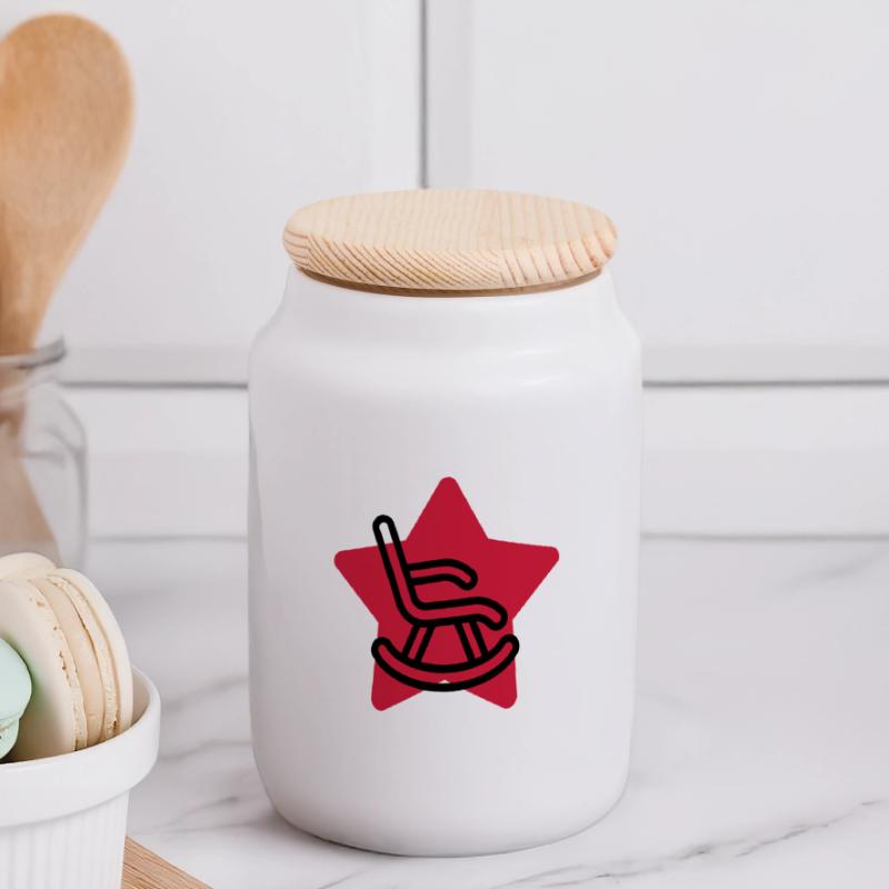 retraite / retraité / retraitée / pension Boîte à biscuits avec couvercle en bois