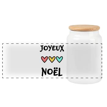 BONNE ANNEE. SAINT SYLVESTRE. NOUVELLE ANNÉE - Boîte à biscuits avec couvercle en bois - blanc - Devant