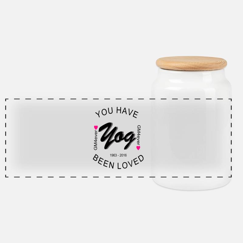 You have been loved - Panorama Keksdose mit Holzdeckel - Weiß