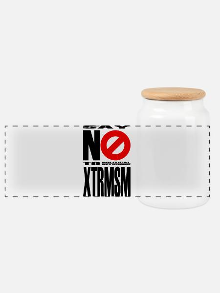 NO2XTRMSM - Panorama Keksdose mit Holzdeckel - Weiß
