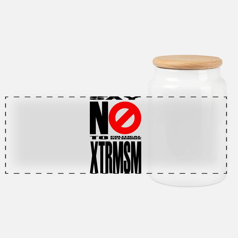 NO2XTRMSM - Panorama Keksdose mit Holzdeckel - Weiß