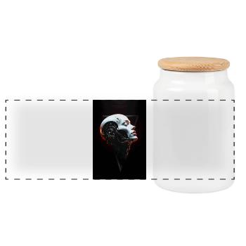 MAD-MND: Reality Fails - Panoramic Cookie Jar with Wooden Lid - white - Front