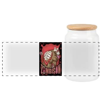 Zombison 2 Poster - Panoramic Cookie Jar with Wooden Lid - white - Front
