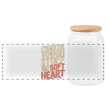 Enseignant en soins infirmiers J’enseigne les choses difficiles Enseignant en infirmier(ère) - Boîte à biscuits avec couvercle en bois - blanc - Devant