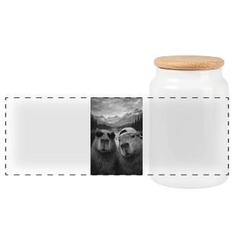 Lunettes de soleil Marmot Duo - Boîte à biscuits avec couvercle en bois - blanc - Devant
