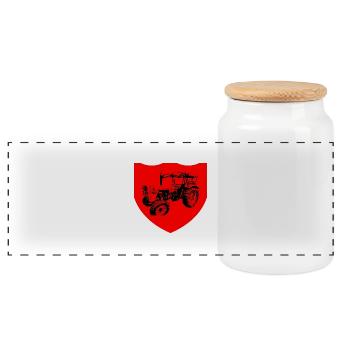Tracteur - Boîte à biscuits avec couvercle en bois - blanc - Devant