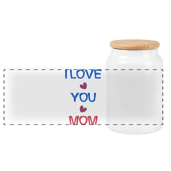 NOËL. ANNEE. ANNIVERSAIRE. RETRAITE. PAPA. MAMAM. - Boîte à biscuits avec couvercle en bois - blanc - Devant
