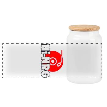 Hi-NRG Italo Disco Shirt - Panoramic Cookie Jar with Wooden Lid - white - Front